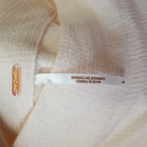 NWT Free People Pink One Shoulder Tie Tunic Top - Size Small - Picture 8 of 11